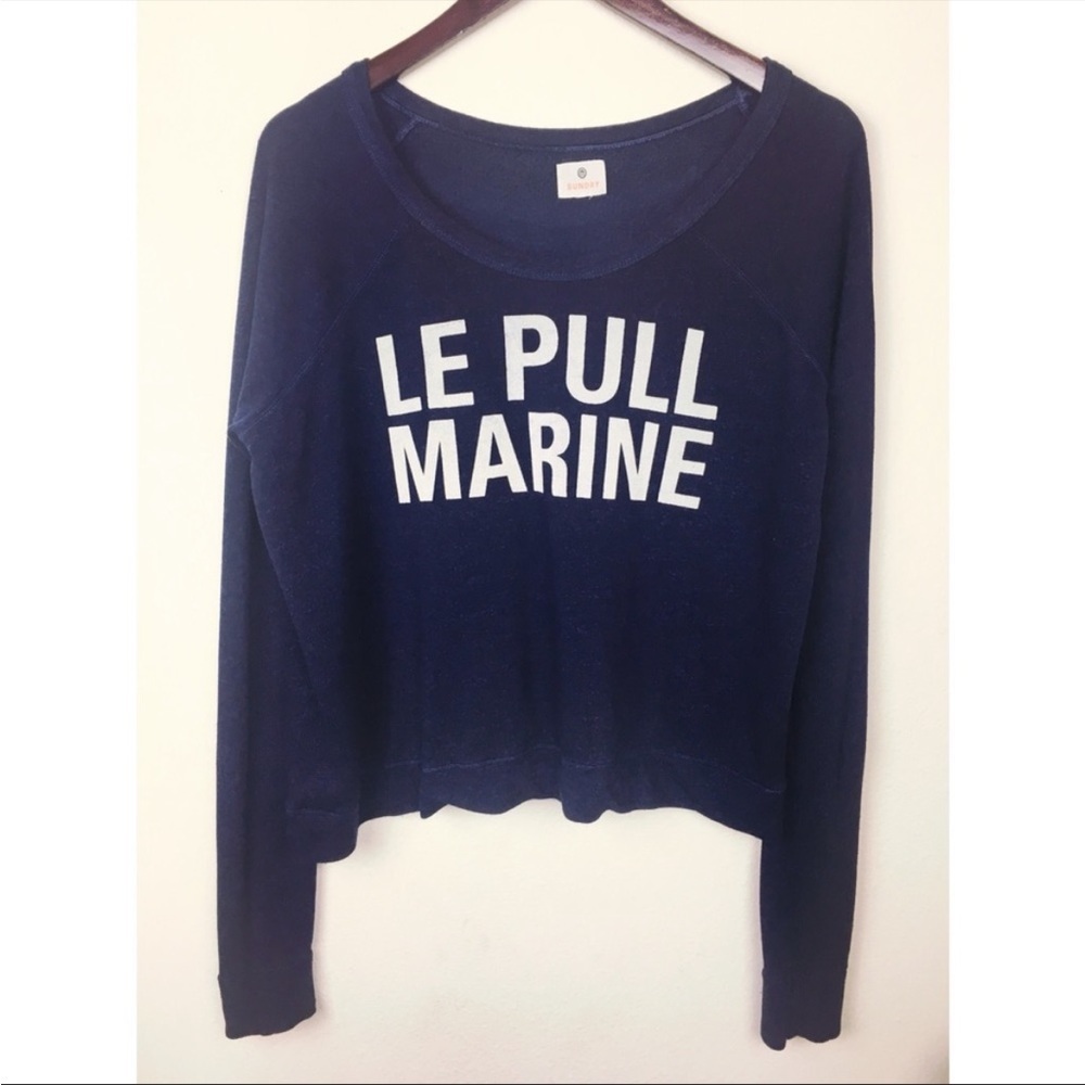 Sundry Le Pull Marine navy sweatshirt 2